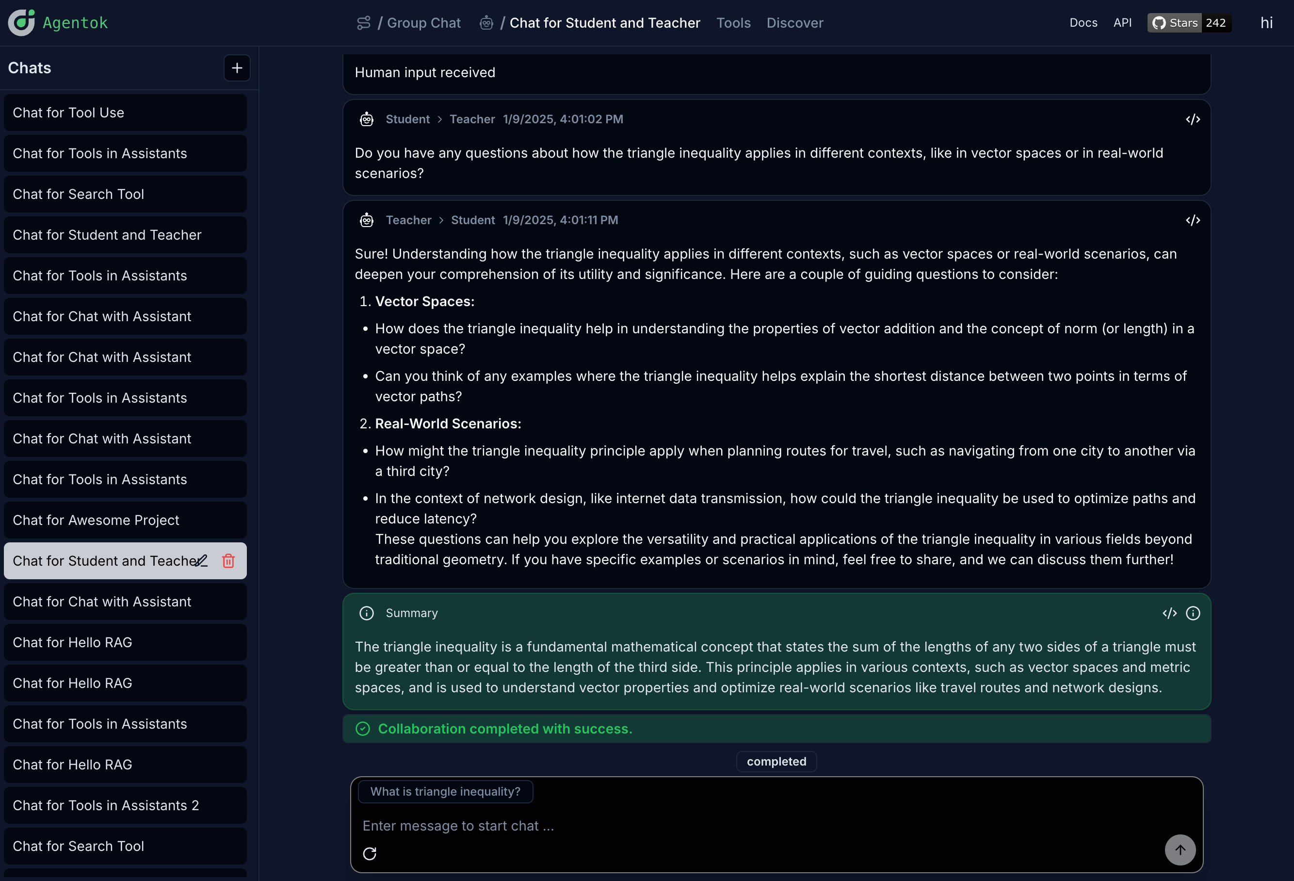 Standalone chat view