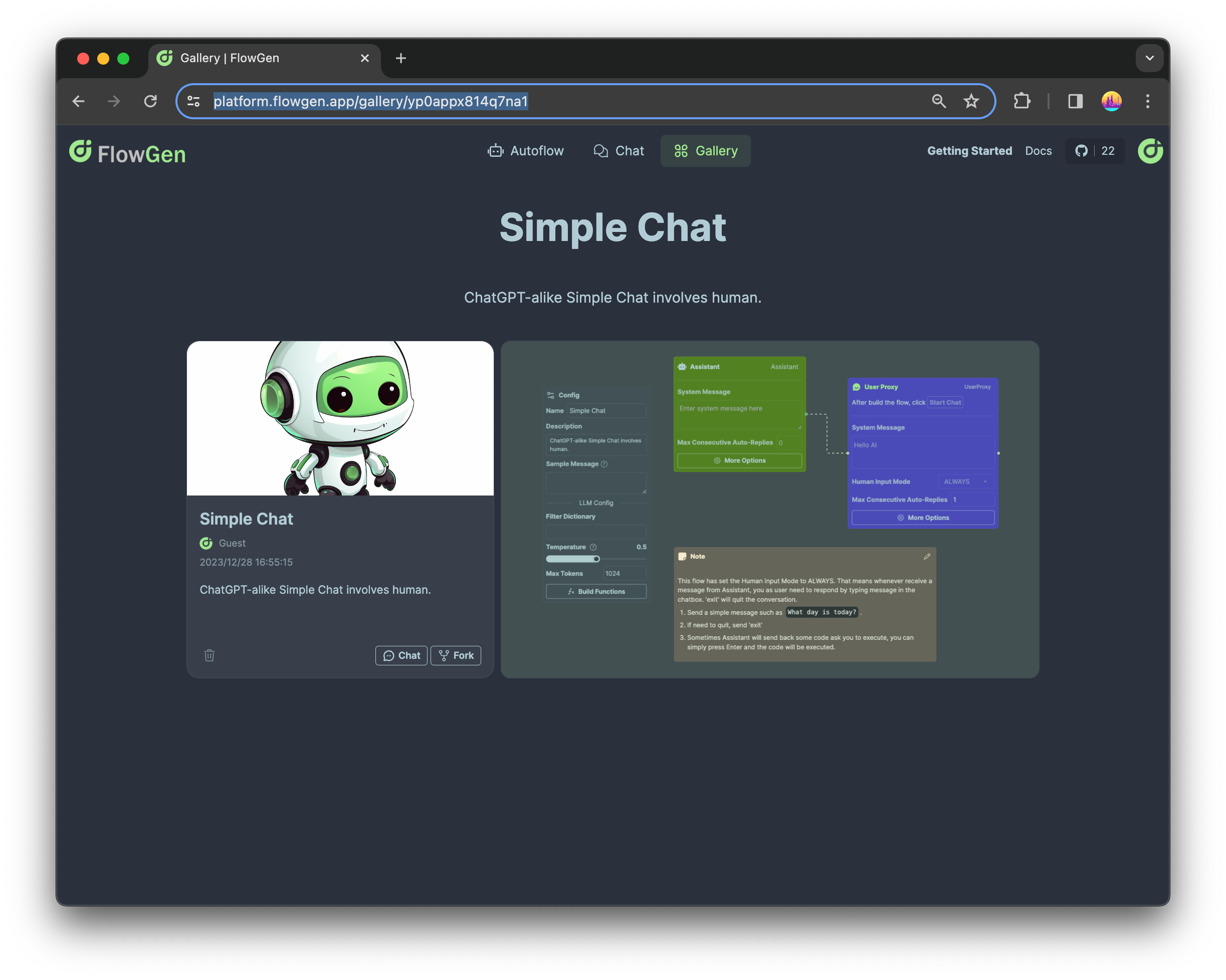Template page